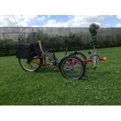 Zelfbouw driewiel ligfiets te koop