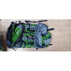 Trekking Deuter Aircontact pro rugzak met alle toebehoren.