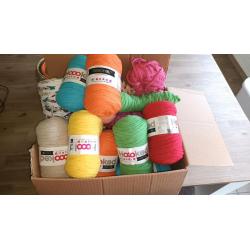 Lot Hooked ribbon xl breigaren /haakgaren