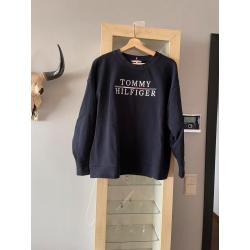 Tommy Hilfiger donkerblauw sweater maat xl (46) Origineel!