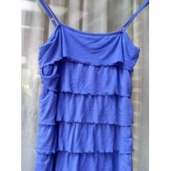 Blauwe jurk van Mila Star for girls maat 170-176