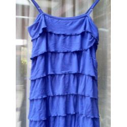 Blauwe jurk van Mila Star for girls maat 170-176