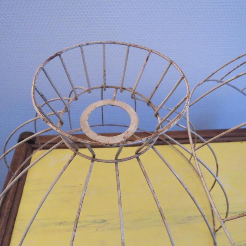 vintage metalen lampenkappen