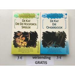 4 detective boekjes Lilian Jackson Braun met GRATIS verzendi