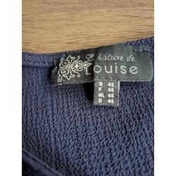 Set 2x blouse mt 48, L'Histoire de Louise, blauw
