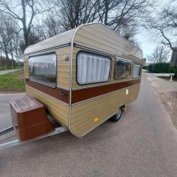 Unieke Oldtimer caravan avento nieuw staat mtm 750kg