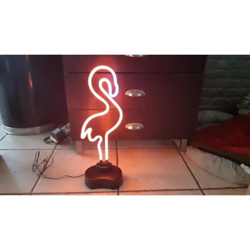 Neon flamingo