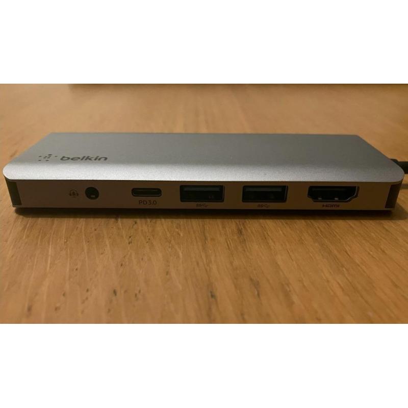 Belkin CONNECT Meerpoorts 7-in-1 USB-C-hubadapter
