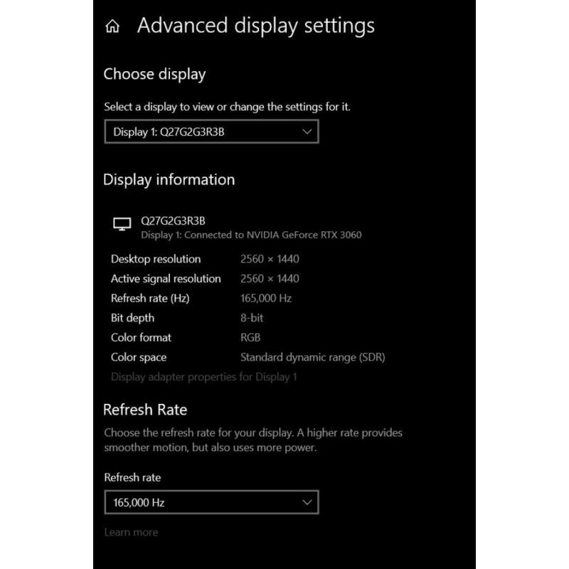 AOC 27 inch monitor