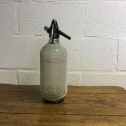 Soda Sifon van gehard glas met chroom versiering