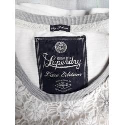 Wit grijze t-shirt Superdry maat M