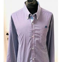 State Of Art hemd met print 4Xl blauw paars als nieuw