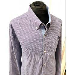 State Of Art hemd met print 4Xl blauw paars als nieuw
