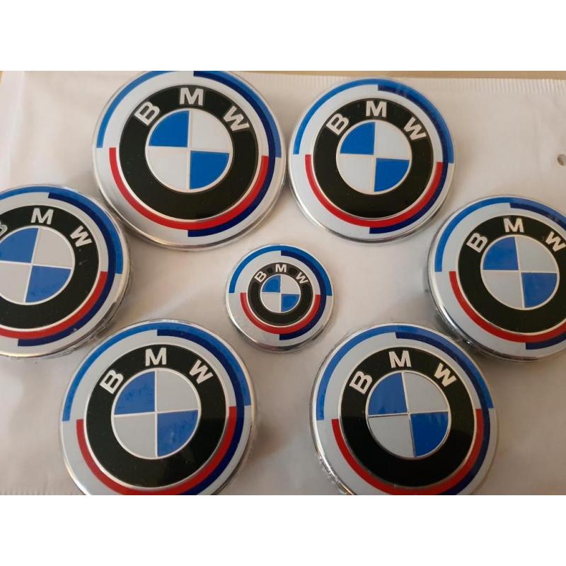 Bmw emblemen 50jaar set van 7 logo's G05 G01 f30 f15 g30 g20