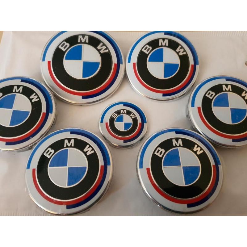 Bmw emblemen 50jaar set van 7 logo's G05 G01 f30 f15 g30 g20