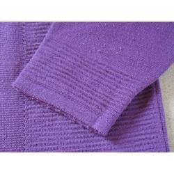 Paarse trui tricot cardigan met rits - maat L - OPRUIM