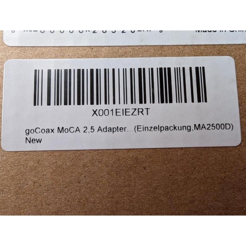 GoCoax Moca adapters 2x met 2.5 GbE poort