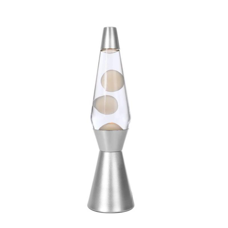 Lavalamp raket transparant/wit XL1785 demonstratiemodel