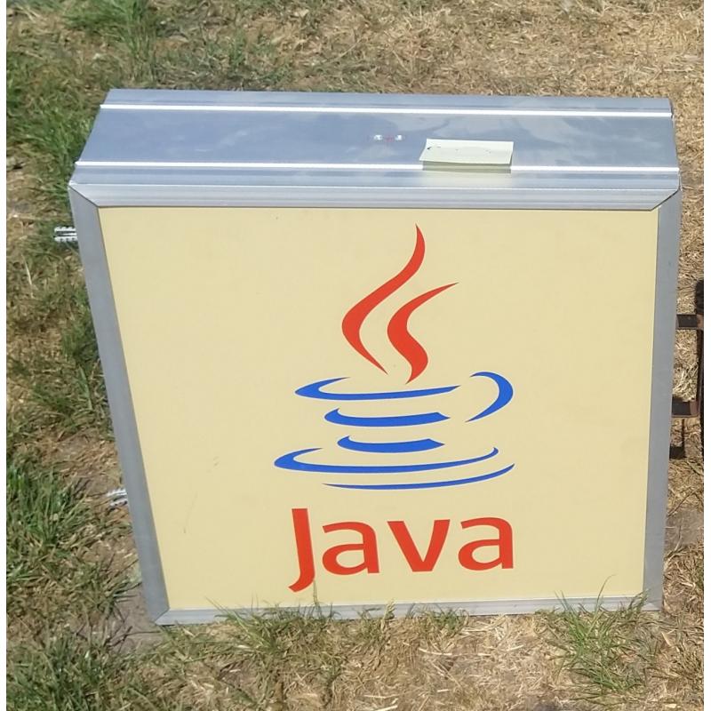 JAVA reclame lichtbak