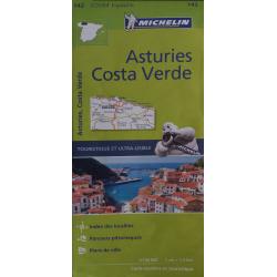Michelinkaart Spanje Asturies Costa Verde nr 142