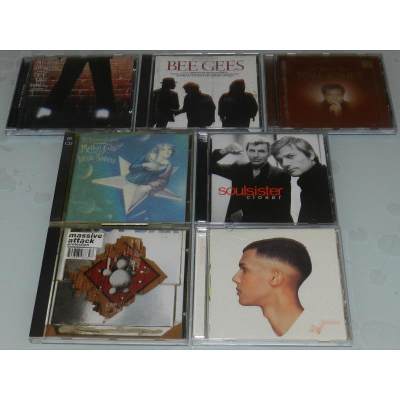 100-tal CD's pop, schlager, klassiek, wereld, metal, ...