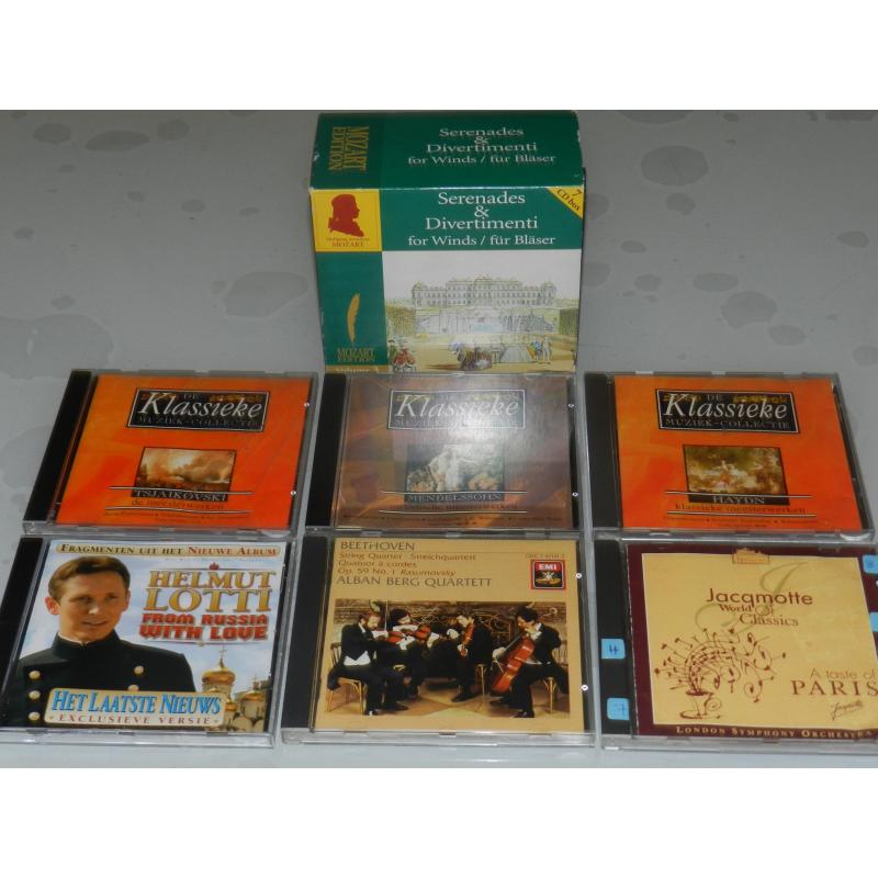 100-tal CD's pop, schlager, klassiek, wereld, metal, ...
