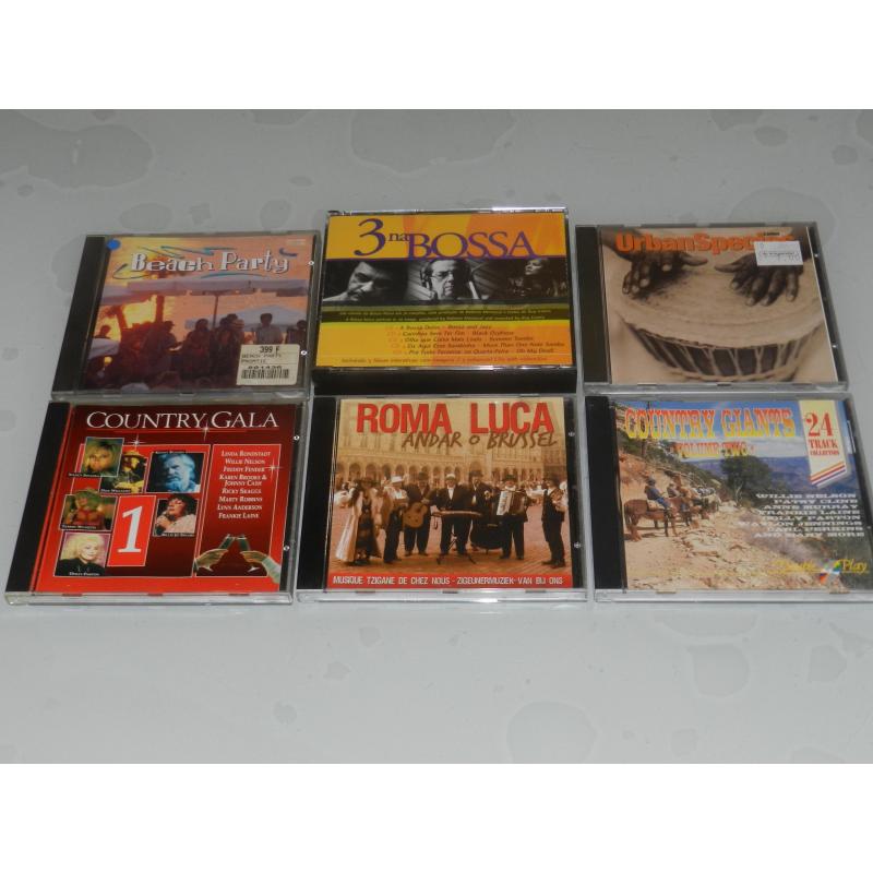 100-tal CD's pop, schlager, klassiek, wereld, metal, ...