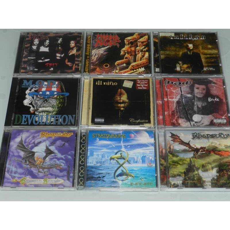 100-tal CD's pop, schlager, klassiek, wereld, metal, ...
