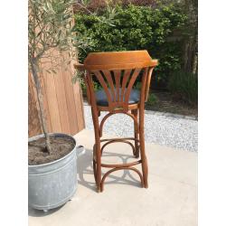 Vintage houten barkruk - Belgische merk : HILMA