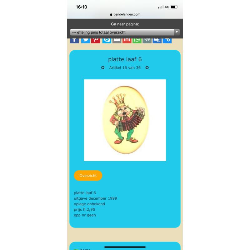 te koop Efteling pin