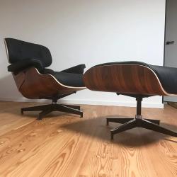 Lounge Chair Walnoot of Palissander & Ottoman(XL)