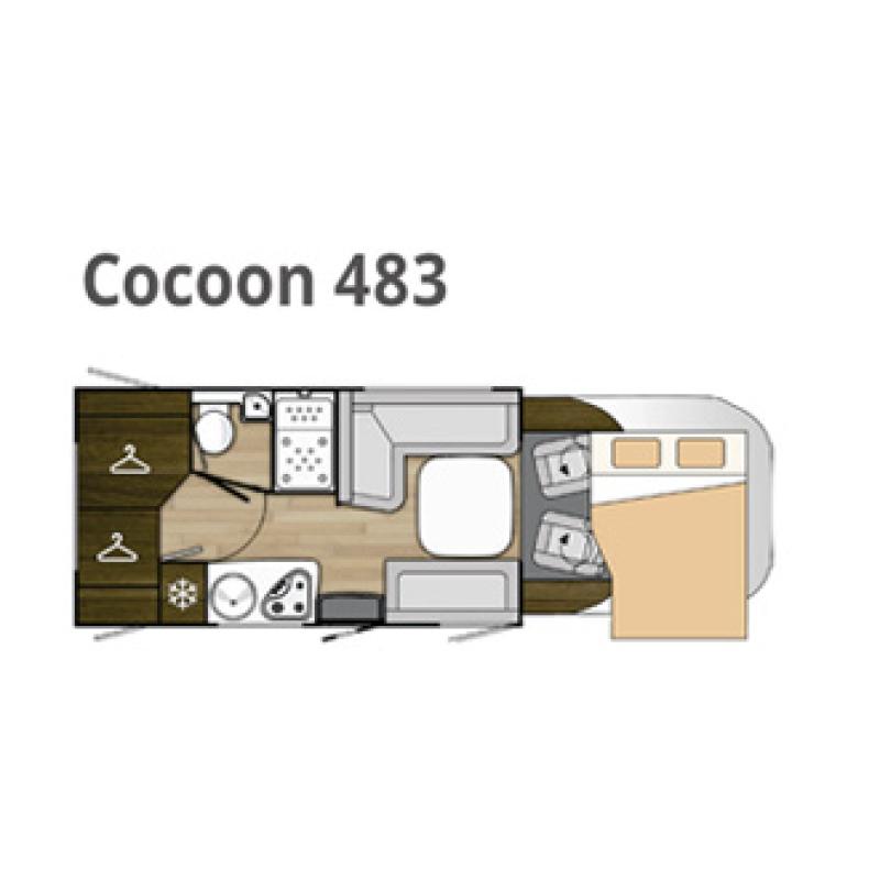 Benimar Cocoon 483 - 8280km - Ford Automaat 170pk - 2019