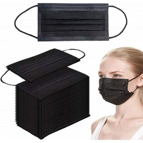 Mondkapjes / Mondmaskers / Facemask 50 stuks zwart, niet medisch