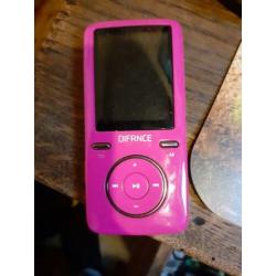 Roze MP4 speler Difrnce