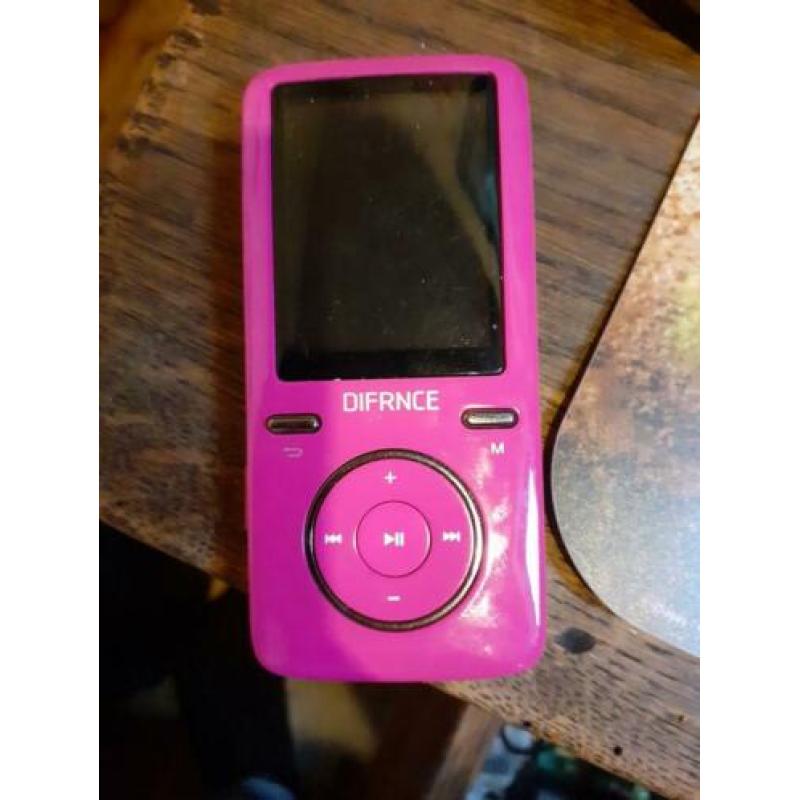 Roze MP4 speler Difrnce