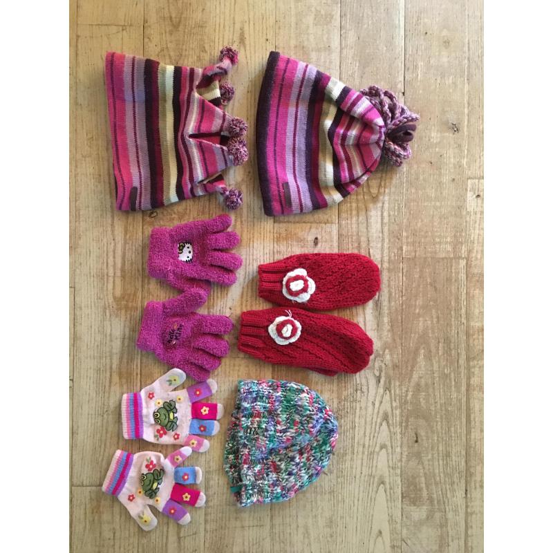 mutsen en handschoenen meisjes