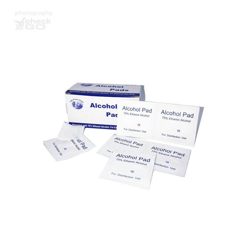 Gelaatsscherm met wasbare filtermasker en alcohol pads