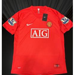 Jersey rood CRISTIANO RONALDO Hand gesigneerd BAS authenticatie