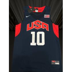 Kobe Bryant USA donkerblauw / rood Handgesigneerde Jersey PSA / DNA authenticatie