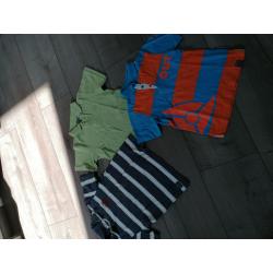 Polo-shirts maat 128 / 8 jaar