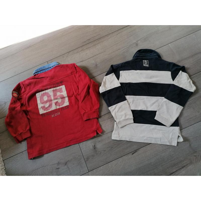 Polo-shirts maat 128 / 8 jaar met lange mouwen