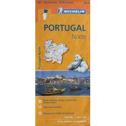 Michelin kaart nr 591 Noord Portugal