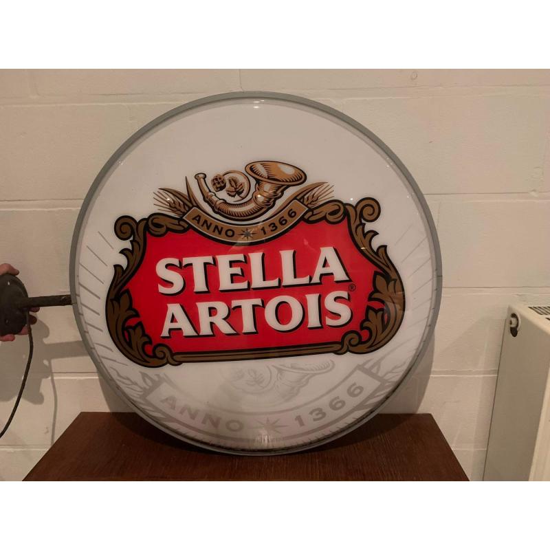 Lichtreclame Stella Artois dubbelzijdig