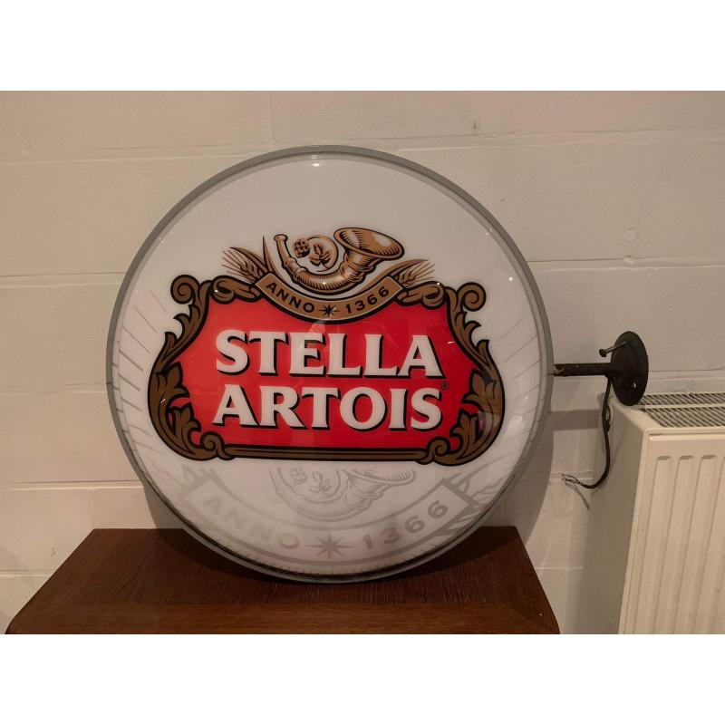 Lichtreclame Stella Artois dubbelzijdig