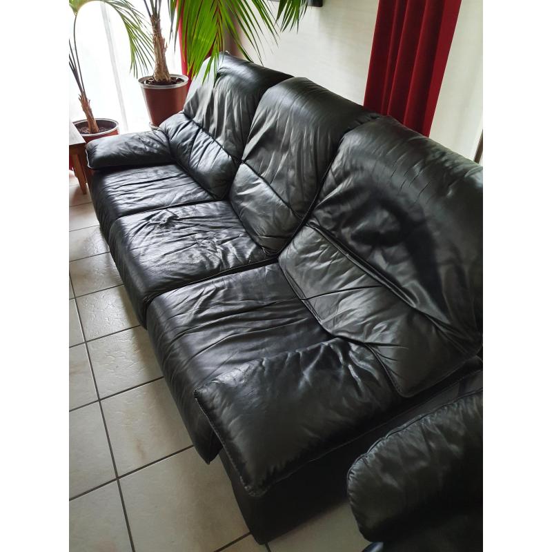 Volledig lederen salon en toebehoren  . weggeefprijs 695€