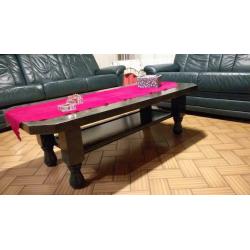 Leren salon petrol kleur met 2 relaxen, 3-zit en 2-zit