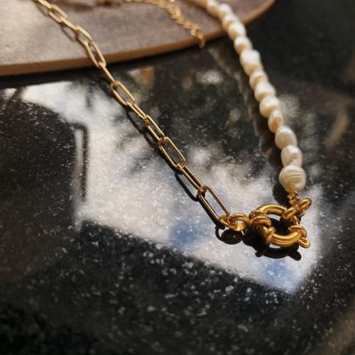 schakelketting met parels