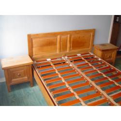 Slaapkamer - bed - kast  -  commode - kleerkast