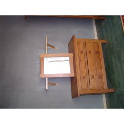 Slaapkamer - bed - kast  -  commode - kleerkast