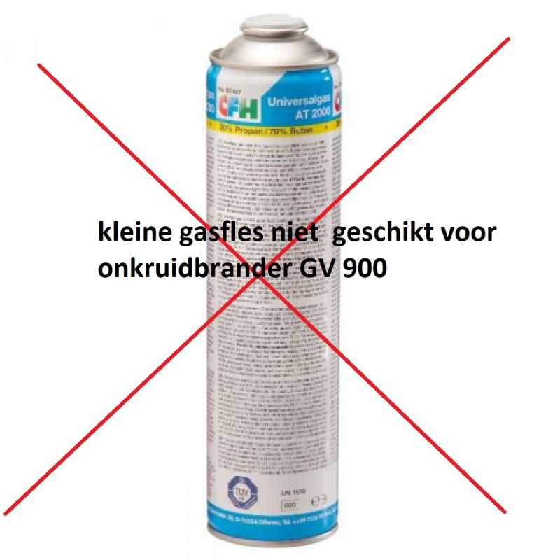CFH Gasbrander onkruidbrander met slang en drukregelaar voor België